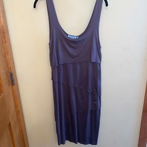 Light grey ruffled dress